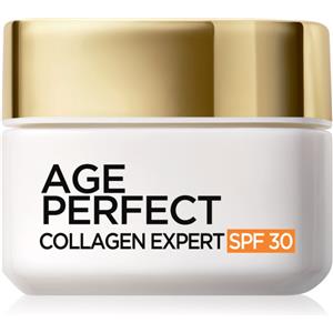 L'Oréal Paris Age Perfect Collagen Expert Crema Viso Giorno Anti-Età SPF30 50 ml - Rassodante per Pelli Mature con Peptidi di Micro-Collagene