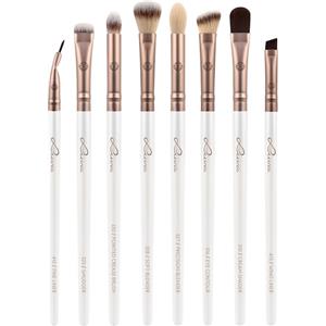 Luvia Cosmetics Set di Pennelli Vegani All Eye Want - 8 Pennelli per Trucco Occhi per Applicazione e Sfumatura Perfetta