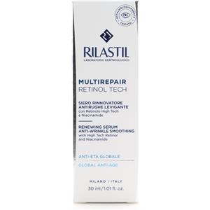 Rilastil Multirepair Retinol Tech - Siero Viso Antirughe Levigante 30 ml con Retinolo e Niacinamide