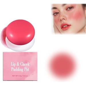 Generico Korean Lip Pudding Pot - Natural Long-lasting Blush With Milk Jelly, Blurring Matte Finish (Vitality, 6.5g)