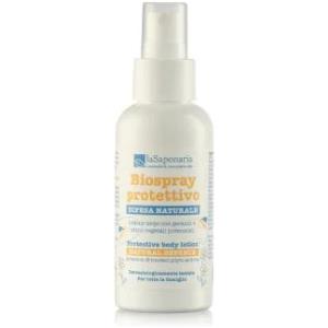 La Saponaria Biospray Protettivo 100 ml - Difesa Naturale Anti Zanzare con Geranio e Attivi Vegetali