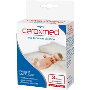 Ceroxmed Rete Tubolare Elastica Cintura Ombelicale - Supporto Confortevole, Traspirante e Fissaggio Sicuro per Medicazioni (3 Pezzi)