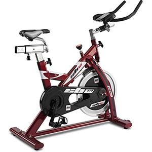 BH Fitness SB1.4 H9158 Bici da Allenamento Indoor a Frizione con Manubrio tipo Triathlon, Rossa
