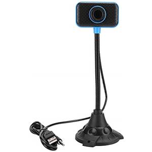 CCYLEZ Webcam HD, videocamera flessibile a palo lungo, videocamera per conferenze 640 x 480, videocamera per computer con streaming USB, videocamera web per ufficio, riunioni