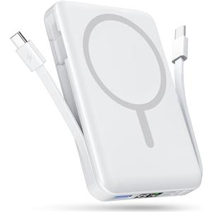 Podoru Power Bank per MagSafe, 10000mAh Magneitco Powerbank per iPhone