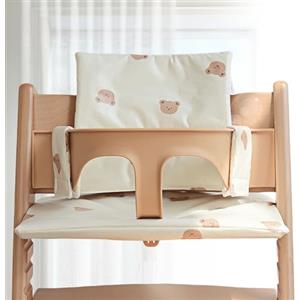 WIYETY Cuscino per seggiolone Stokke Tripp Trapp: cuscino per seggiolone pappa impermeabile in 2 pezzi, cuscino per seggiolone morbido e rimovibile per neonati, facile da pulire, facile da attaccare