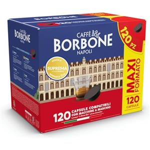Caffè Borbone Miscela Suprema (Oro) - Box 120 Capsule Compatibili con Lavazza a Modo Mio