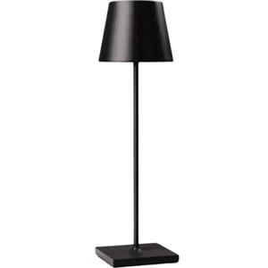 generico Lampada da Tavolo Touch LED Ricaricabile 3 Intensita' di Luce 2800/3200 K Drimmerabile 36 cm H Bar Hotel Pub Ristoranti Nera