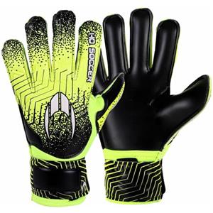 HO Soccer HO - Guanti da portiere, unisex, per bambini, nero/lime, 6