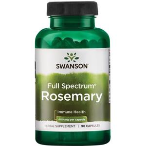 Swanson Rosmarino 400 mg - Integratore Antiossidante in 90 Capsule per Salute Immunitaria e Cognitiva