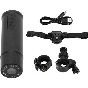 Vikye LKT Telecamera per Casco Moto da Bici 1080p Doppia Dash Cam, Fotocamera Sportiva per Bicicletta Anteriore e Posteriore, Mini Action Cam Fotocamera Avventura con Grandangolo di