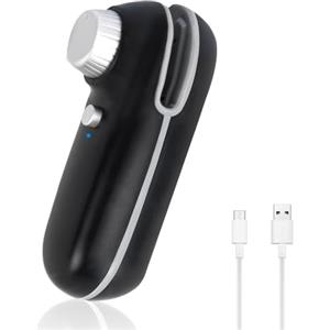 Azonelife Mini Sigillatore, 3 in 1 Sigillanti per Sacchetti di Plastica, Sigilla Sacchetti, Portatile Della Mano Sealer, Sigillatore per Sacchetti con Taglierina, Ricaricabile, con Magnete, USB, Nero
