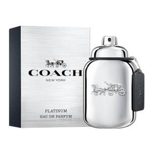 Coach Platinum Eau de Parfum 60 ml - Fragranza Orientale Legnosa per Uomo con Note Fruttate e Speziate