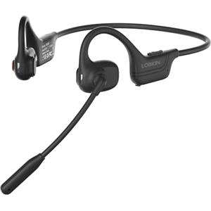 LOBKIN Cuffie Bluetooth con Microfono,Auricolari Bluetooth Cuffie a conduzione aerea,Open-ear Cuffie Wirelesscon Microfono Antirumore,Cuffie aperte per Camionisti, Riunioni, Ufficio, Casa e Affari