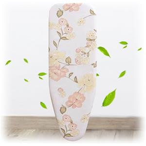 Generic Copriasse da Stiro,90x30cm 100x34cm 120x38cm Foderina da Stiro Cotone Copri ASSE da Stiro Casa Fodera da Stiro Imbottita per Ferri da Stiro A Vapore(Light Yellow,100x34cm)