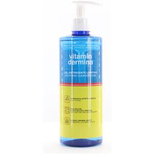 IST.GANASSINI SpA Vitamindermina Gel Detergente Lenitivo 500ml - Detergente Schiumogeno a pH Fisiologico per Pelli Sensibili