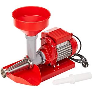 Reber Artus 9008NE Passapomodoro Elettrico per Passata di Pomodoro e Marmellate 400W, Nero/Rosso