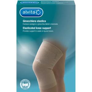 Alvita Ginocchiera Elastica Taglia 1 (32-36 cm) - Sostegno per Ginocchia Deboli e Lesionate