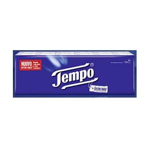 Tempo Fazzoletti - Confezione da 12 pacchetti da 9 pezzi, morbidi e arricchiti con fibre di cotone, 4 veli
