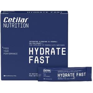 Pharmanutra Hydrate Fast - Integratore di Sali Minerali in Bustine da 20, Bevanda Ipotonica per Sportivi