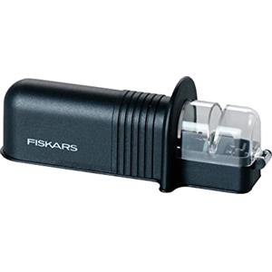 Fiskars Affilacoltelli Roll-Sharp con Mola in Ceramica, Essential, Plastica, Nero, 1065598