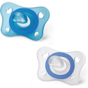 Chicco Gommottino Boy in Silicone 2-6 Mesi - 2 Pezzi, Morbido e Ergonomico