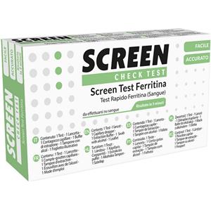 SCREEN ITALIA Test Rapido Ferritina - Dispositivo Medico CE 0123 per Anemia da Carenza di Ferro