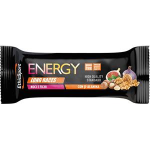 Ethicsport Barretta Energetica Long Races 40g - Noci e Fichi con Beta-Alanina, Gluten Free e Alta Digeribilità