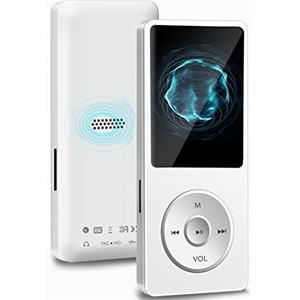 Wodgreat Lettore MP3 Bluetooth, 32GB Lettore MP4 Portatile HiFi Lossless Sound, MP3 Player Musicale Lettore con radio FM/Registratore Vocale/Video/E-Book, Suppota TF Fino a 128G (Cuffie Incluse)