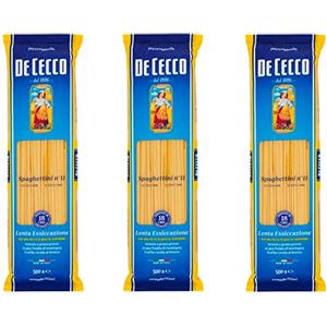Zeus Party De Cecco - Spaghettini N°11, Pasta di Semola di Grano Duro - 500 gx 3 Confezioni