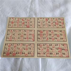 ARDITO MICHELE, CARTELLONE CLASSICO con SMORFIA per TOMBOLA NAPOLETANA, Beige