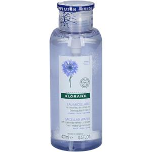 Klorane Acqua Micellare al Fiordaliso BIO 400 ml - Struccante 3 in 1 per Viso, Occhi e Labbra Sensibili