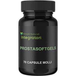 RIMEDI NATURALI INTEGRATORI Serenoa Repens 70 Softgels per il benessere della Prostata e delle vie Urinarie, Prostasoftgels con 320 mg di olio di Saw Palmetto titolato al 90% in acidi grassi | Una al Giorno