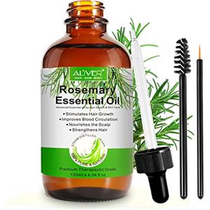 Mcukv Olio Essenziale di Rosmarino Stimola crescita Capelli,120ml, per Capelli Secchi e Danneggiati donna Uomo,Puro Biologico