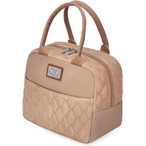 Lekespring Borsa termica per uomo e donna, 9 l, borsa a mano portatile per ufficio, lavoro, pranzo e studenti scolastici - Kaki_2