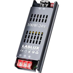 LASLUX Alimentatore LED 24v 4.2A 100W, Dimmer Trasformatore Universale LED AC 220V a DC 24v, Professionale Alimentatore per Strisce LED e Luce a Bassa Tensione, Lampade LED (24v, 100, Watt)