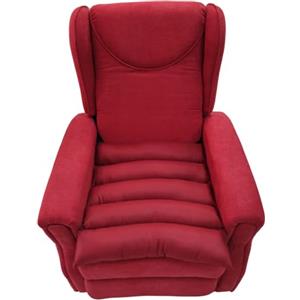 TAKIMED Cuscino a Cinque Sezioni in Fibra Cava Siliconata, Cuscino e schienale Antidecubito e Ortopedico per Poltrona, Prodotto Artigianale Made in Italy (ROSSO)