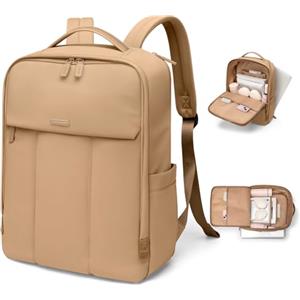 GOLF QUALITY GOLFA QUALIY Zaino da Viaggio Uomo 16 Pollici Grande Porta PC Donna Lavoro Laptop Unisex Scuola per PC Portatili Ufficio Università, per Aereo Marrone