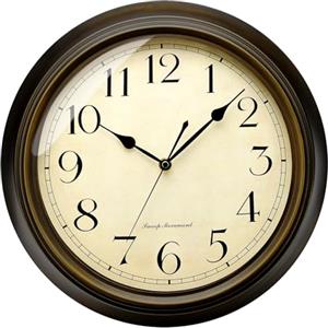 Plumeet Grande Orologio da Parete Retrò in Metallo, Orologio Numeri Romani Silenzioso Classico da 33cm Senza Tick, Adatto per Decorare Soggiorno, Alimentazione a Batteria (Numeri Arabi)