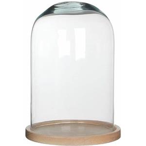 Generico Teca Cupola Campana Vetro Con Base Presepe Diorama Statua Espositore 23x15cm