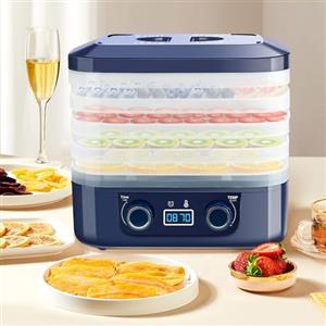 DeeprBling Essiccatore Alimentare con 5 Vassoi Removibili, Essiccatore Frutta e Verdura con Display Digitale, Temperatura Regolabile 35-70°C e Timer 48H, Essiccatore Elettrico per Alimenti, Senza BPA