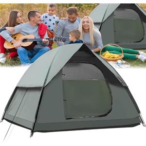 KEELYY Tenda da Campeggio per 2-3 Posti, Ultraleggera, Impermeabile e Antivento, Tenda Ultra Leggera per Campeggio e Picnic, Facile da Montare per Giardino, Escursioni e Altro Ancora