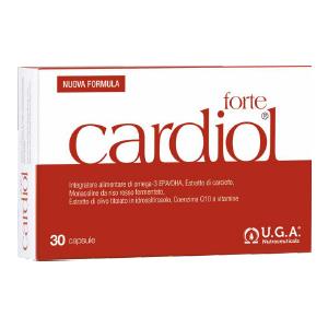 U.G.A. Nutraceuticals Srl Cardiol Forte - Integratore Alimentare con Omega-3 EPA e DHA, Estratto di Carciofo e Monacoline - 30 Capsule Molli