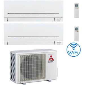 Mitsubishi Climatizzatore Condizionatore Mitsubishi MSZ-AP Wifi R32 Dual Split Inverter 9000 + 12000 BTU con U.E. MXZ-2F42VF Classe A+++/A++