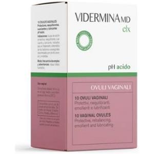 Vidermina CLX Ovuli Vaginali 10 Pezzi - Protettivi, Riequilibranti, Emollienti e Lubrificanti