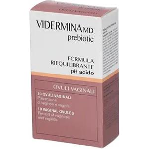 Vidermina Prebiotic Ovuli Vaginali Formula Riequilibrante Ph Acido 10 Pezzi