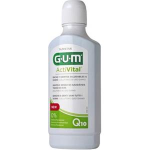 GUM Activital Collutorio 500 ml - Con Coenzima Q10 e Melograno per Denti e Gengive Sani