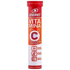 Enervit Vitamina C 1000 mg - 20 Compresse Effervescenti Gusto Arancia per il Sistema Immunitario