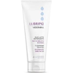 Vidermina Lubripiù Olio Latte Detergente Intimo 50ml - pH 4,5 con Acido Ialuronico per Secchezza Genitali Esterni