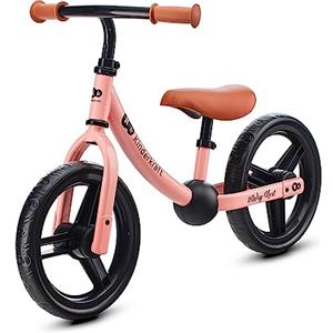 kk Kinderkraft 2WAY NEXT Bicicletta bambini 3-5 anni, Bici senza pedali, 12 polici ruote, Design sportivo, Regolazione della sella, Bloccasterzo, Montaggio facile, Struttura leggera, Rosa